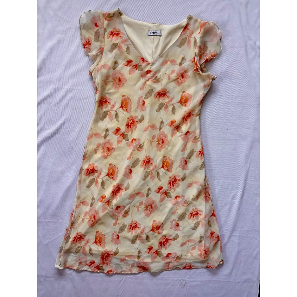 Y2K Vintage Fairy Midi Dress - Medium